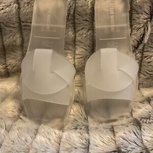 Steve Madden Women's Clear Platform Sandals
